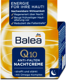 Balea Q10 Night Wrinkle Facial Cream, 50 ml