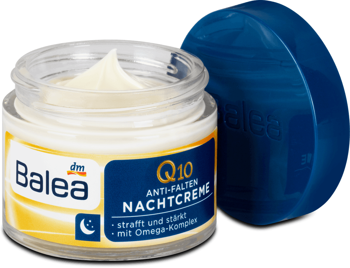 Balea Q10 Night Wrinkle Facial Cream, 50 ml