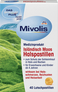 Mivolis cough treatment from Icelandic moss, 40 lozenges