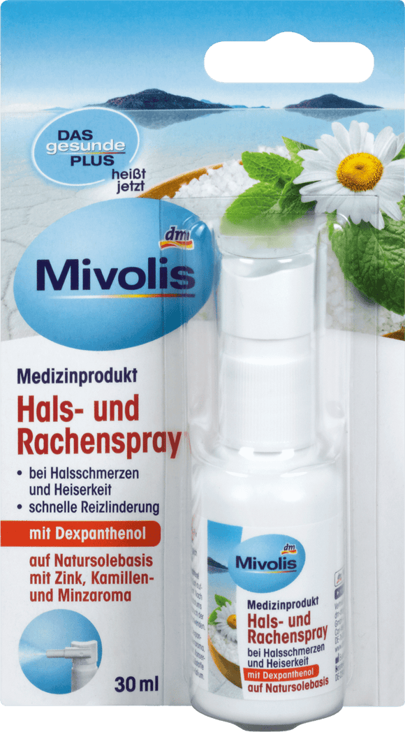 Mivolis throat and larynx spray, 30 ml
