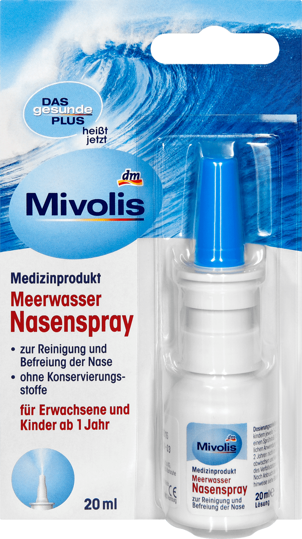 Mivolis nasal spray with sea water, 20 ml