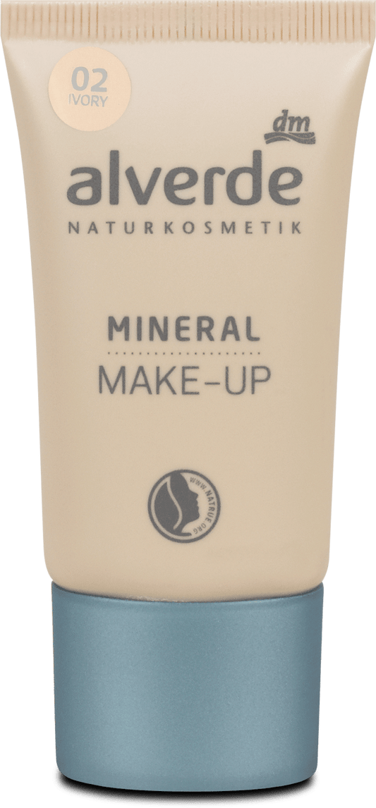 alverde NATURKOSMETIK mineral makeup 02 Ivory, 30 ml