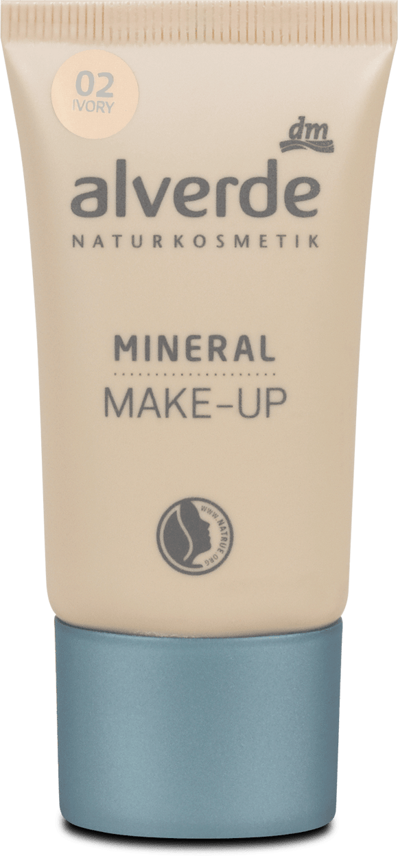 alverde NATURKOSMETIK mineral makeup 02 Ivory, 30 ml