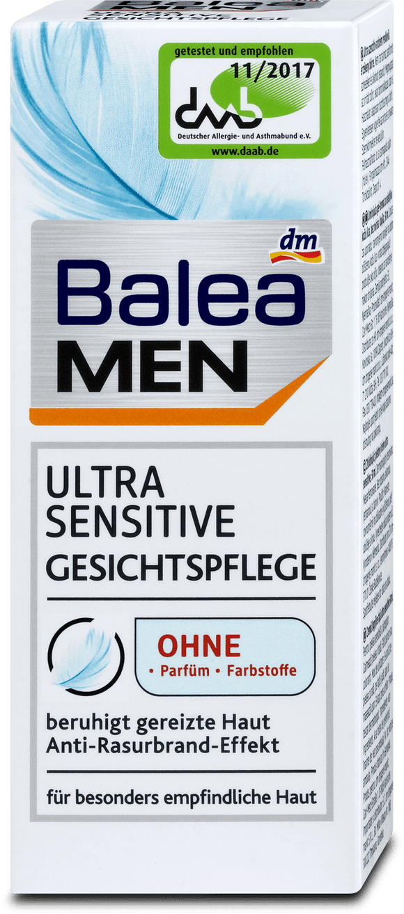 Balea MEN Ultra Sensitive Face Cream, 50 ml