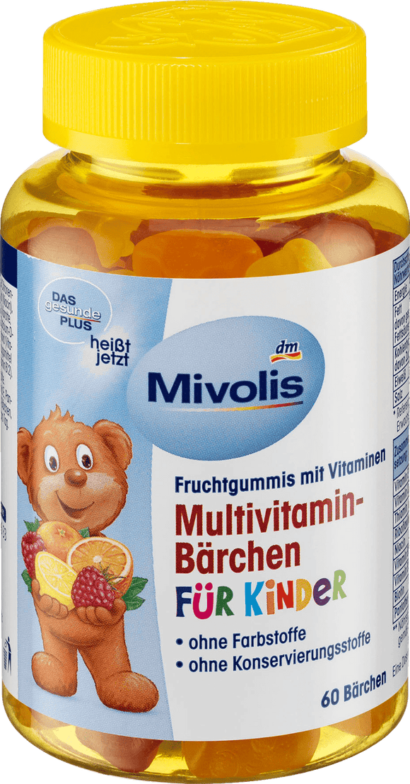 Mivolis teddy bears multivitamin, 60 pcs