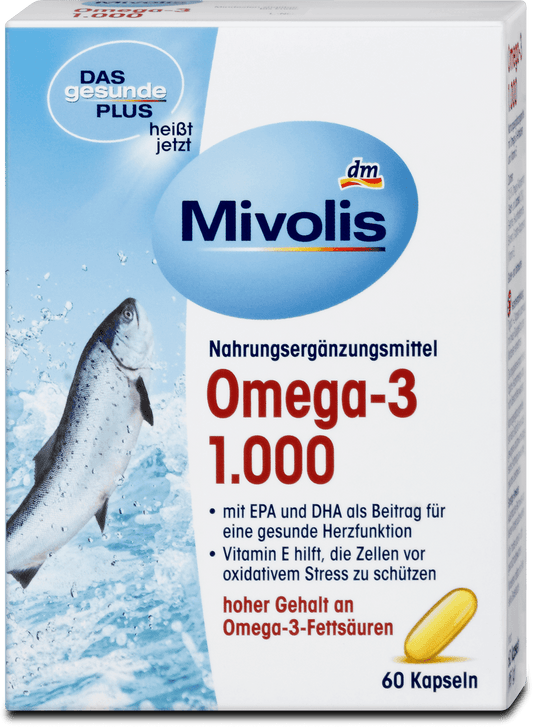 Mivolis Omega-3 1000mg, 60 capsules