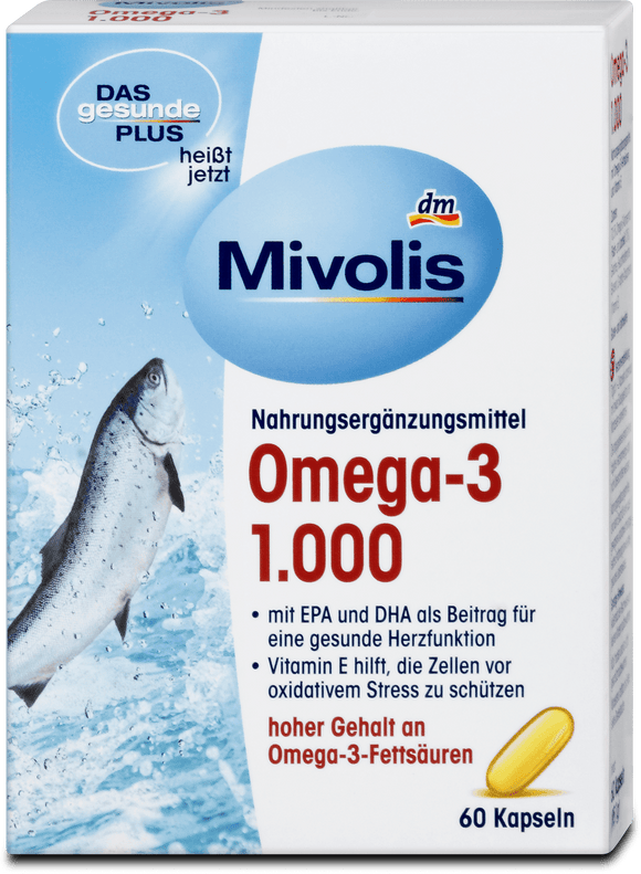 Mivolis Omega-3 1000mg, 60 capsules