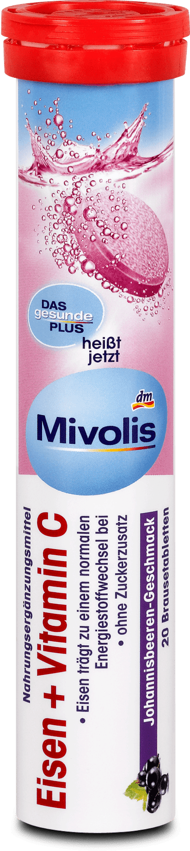 Mivolis iron + vitamin C, 82 effervescent tablets