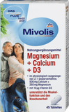 Mivolis Magnesium + Calcium + Vitamin D3, 45 tablets