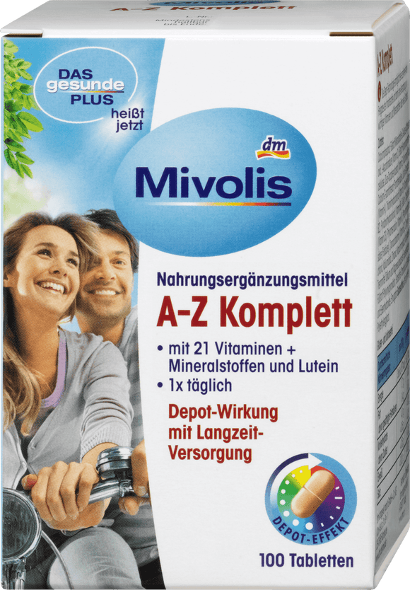 Mivolis AZ Complete Depot multivitamins, 100 tablets – My Dr. XM