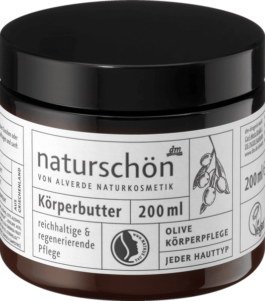 alverde NATURKOSMETIK naturschön body butter with olive oil, 200 ml