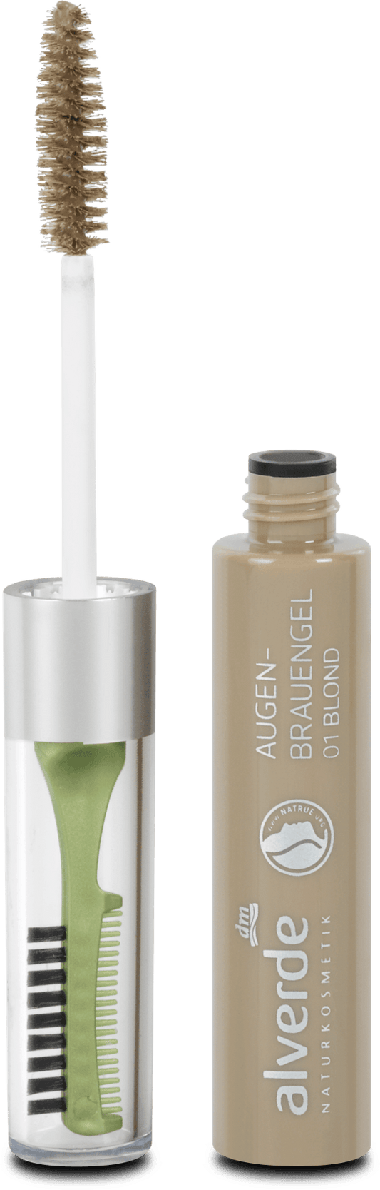 alverde NATURKOSMETIK Eyebrow Gel 01 Blond, 6 ml