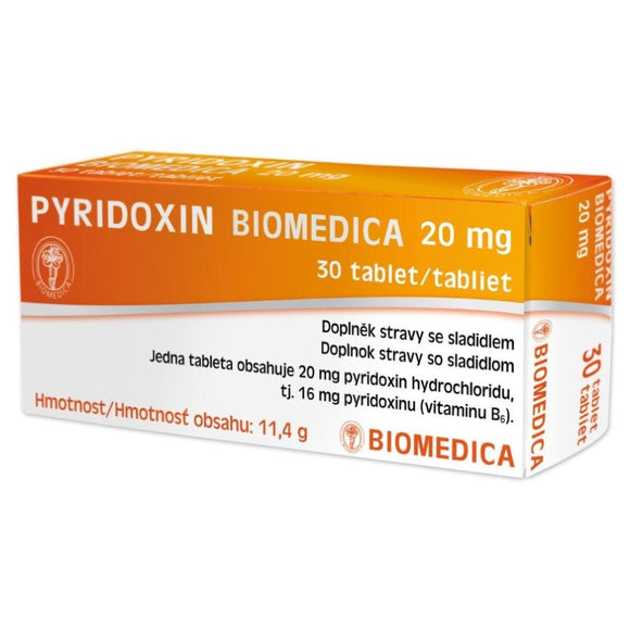 Pyridoxine Biomedica 20mg - 30 tablets