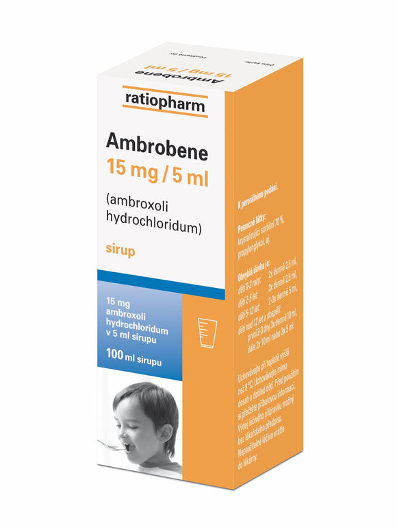 Ambrobene 15 mg / 5 ml syrup 100 ml cough relief - mydrxm.com