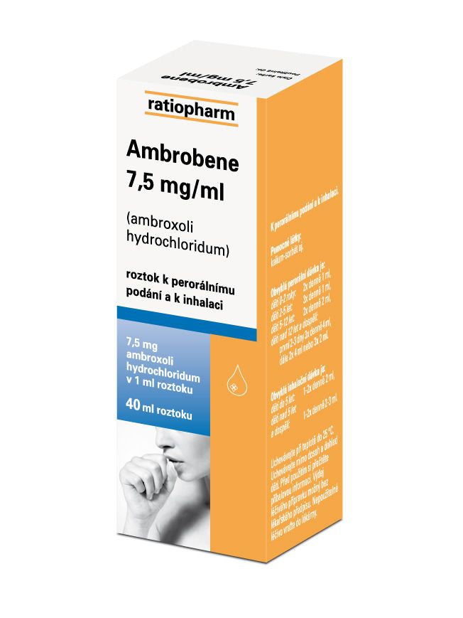 Ambrobene 7.5 mg / ml solution 40 ml cough relief - mydrxm.com