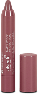 alverde NATURKOSMETIK Matt 80 Tender Taupe Lipstick, 3.7 ml