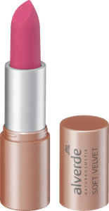 alverde NATURKOSMETIK Soft Velvet 20 Pink Power Lipstick, 8.5 ml