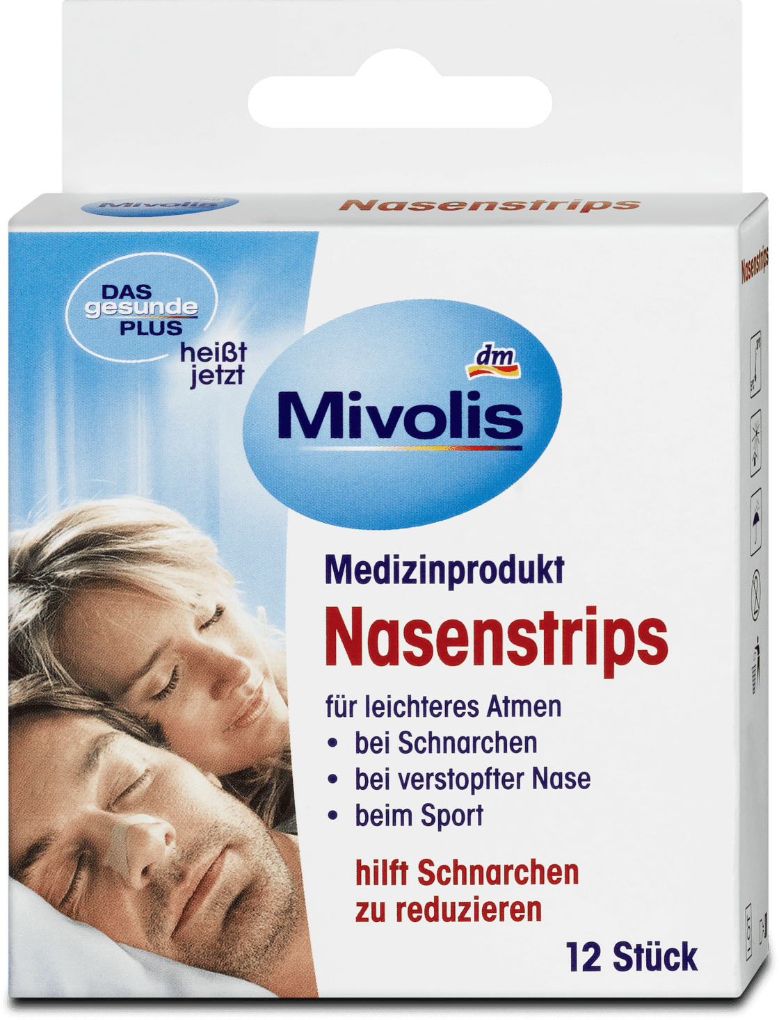 Mivolis nose plasters, 12 pcs