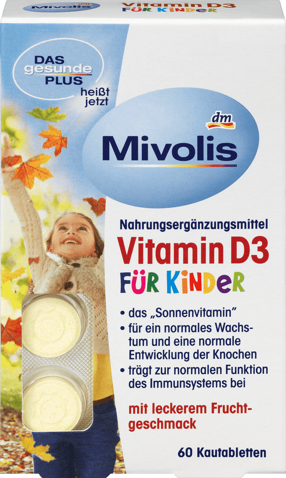 Mivolis chewable tablets for children with vitamin D3, 60 pcs