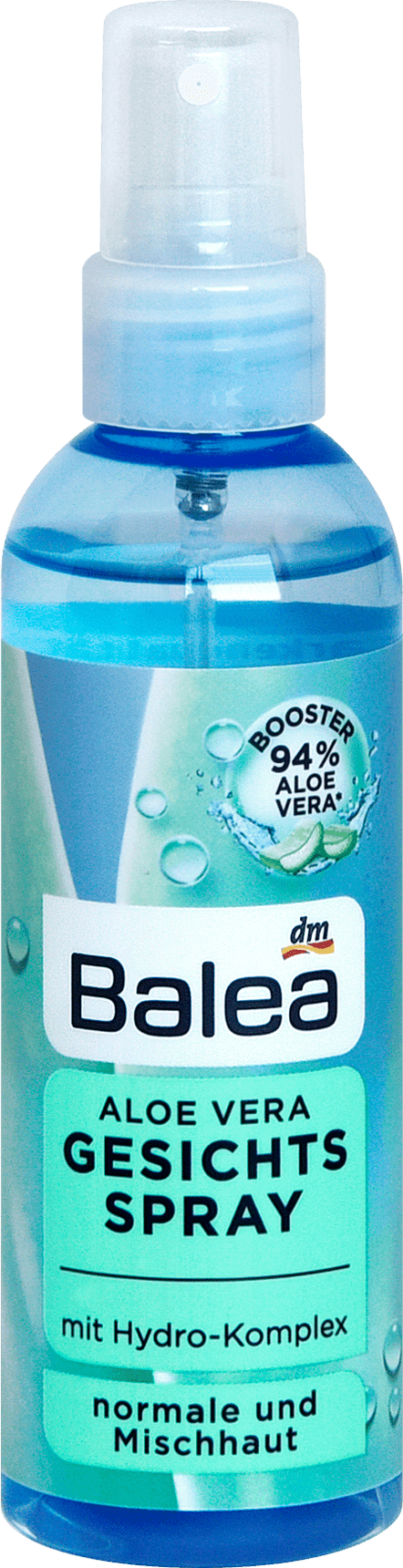 Balea Moisturizing Facial Spray with Aloe Vera, 100 ml