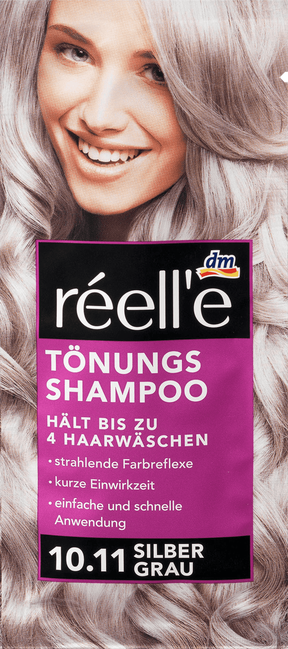 réell'e toning shampoo 10.11 silver-gray, 14 ml