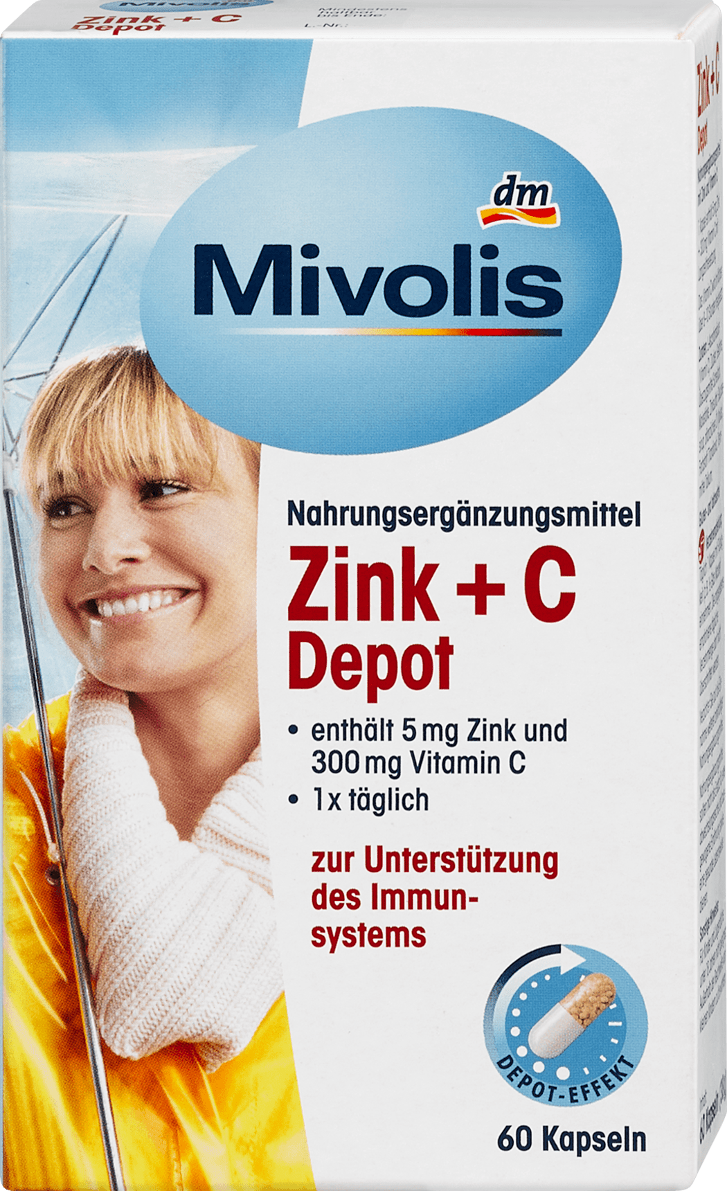Mivolis zinc & vitamin C, 60 capsules