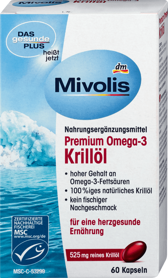 Mivolis Krill oil Premium Omega 3, 60 capsules