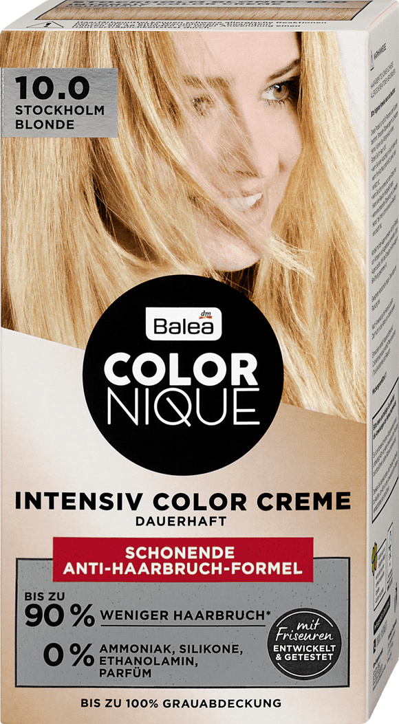 Balea COLORNIQUE Intensive Color Creme Stockholm Blond 10.0