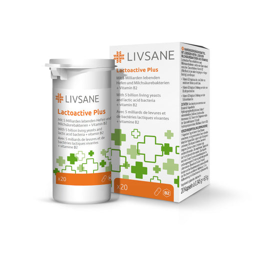 LIVSANE Lactoactive capsules plus vitamin B2 - 20 pcs