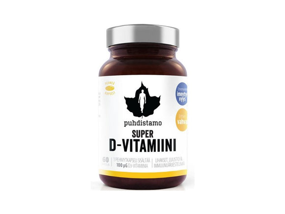 Puhdistamo Super Vitamin D 4000iu 60 capsules