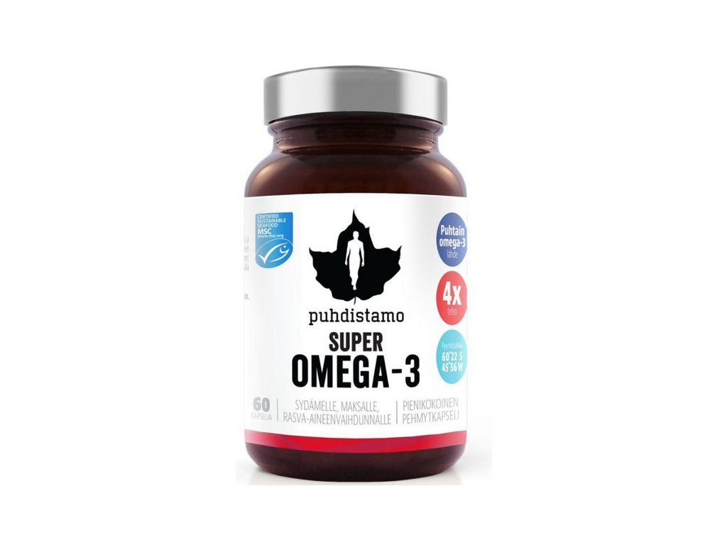 Puhdistamo Super Omega 3 - 60 capsules