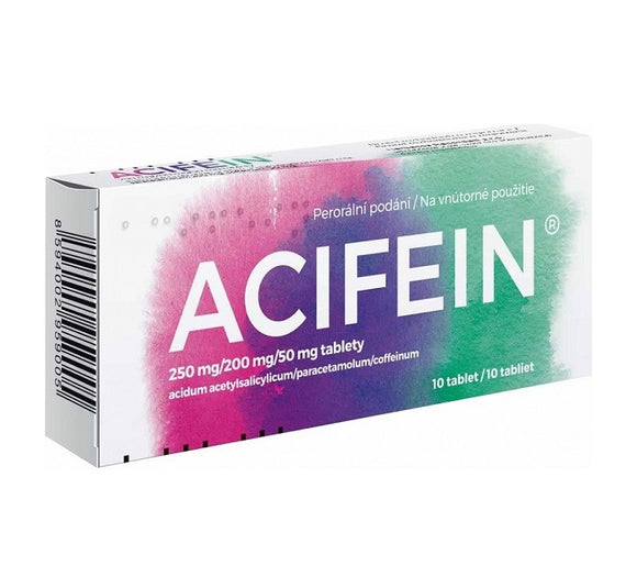 ACIFEIN 250mg/200mg/50mg - 10 tablets