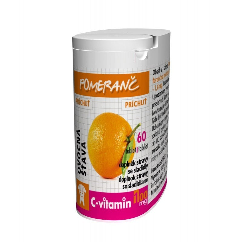 Rapeto Vitamin C 100 mg - Orange with sucralose 60 tablets