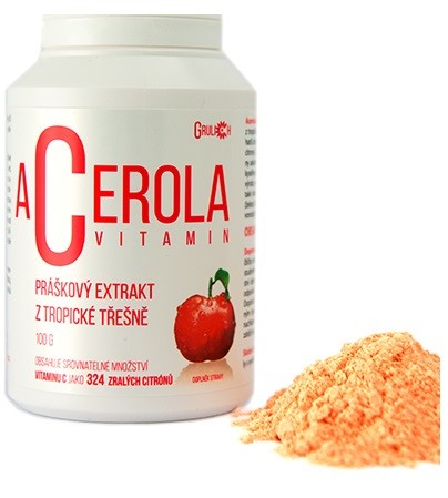 Acerola vitamin standardized powder 100g