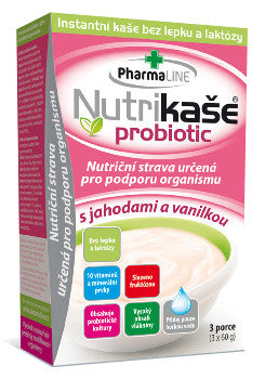 Probiotic porridge with strawberry and vanilla 180g (3x60g)