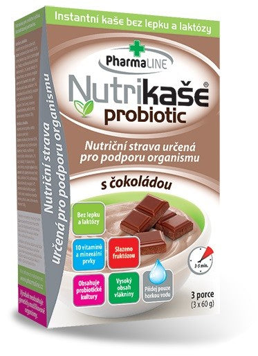 Probiotic porridge with chocolate 180g (3x60g)