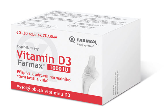 Farmax Vitamin D3 1000IU 60 tablets +30 FREE