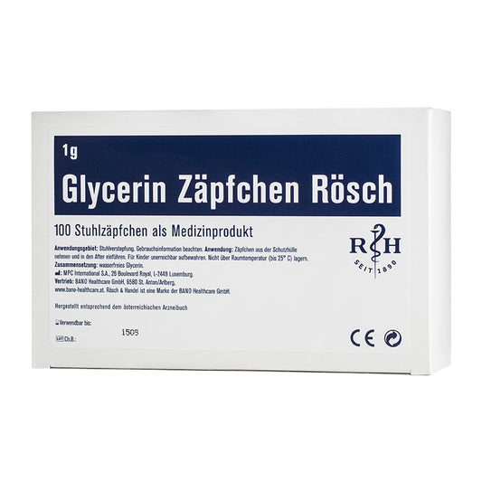 Bano Arlberger Rösch 10 Glycerin suppositories 1g each