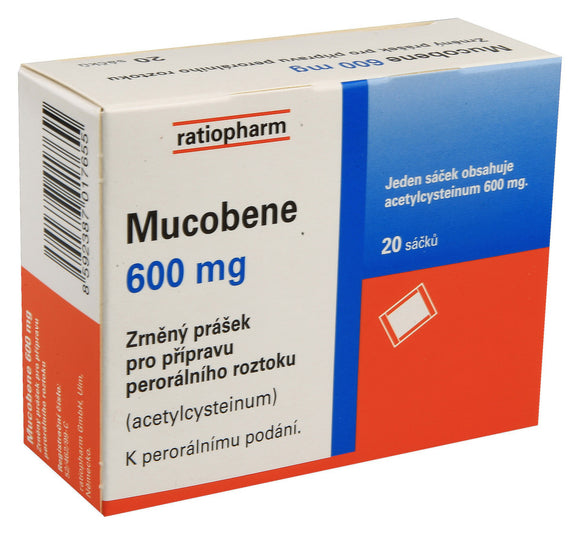 Mucobene 600 mg 20 sachets