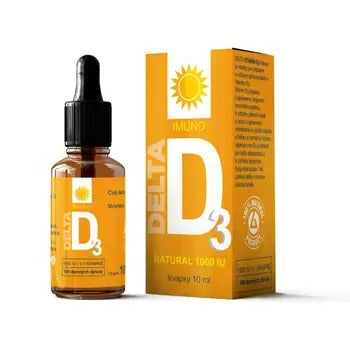 DELTA Vitamin D3 Natural 1000 IU drops 10 ml