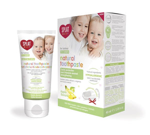 SPLAT Baby Toothpaste for children 0 - 3 years 40 ml apple - banana + finger cover - mydrxm.com