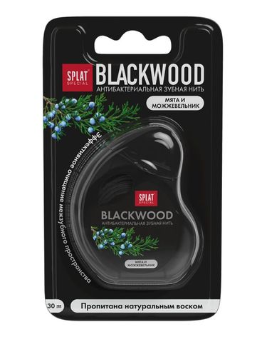 SPLAT Special BLACKWOOD dental floss 30 m black