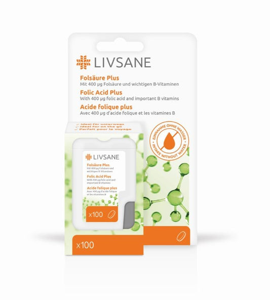 LIVSANE folic acid + B vitamins 100 pcs