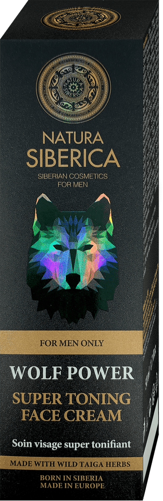 Natura Siberica MEN toning face cream Wolf Power, 50 ml