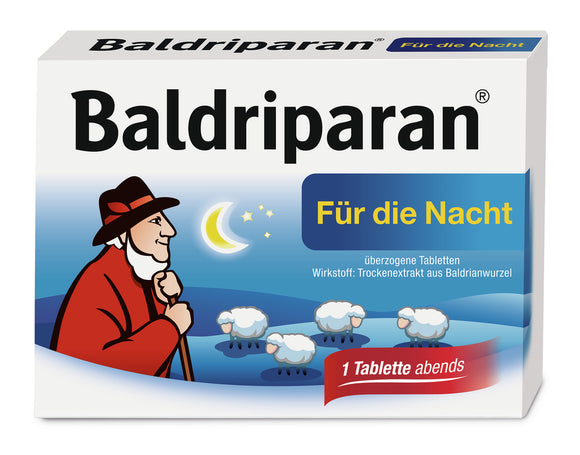 Baldriparan 30 coated tablets stress and sleep disorders treatment