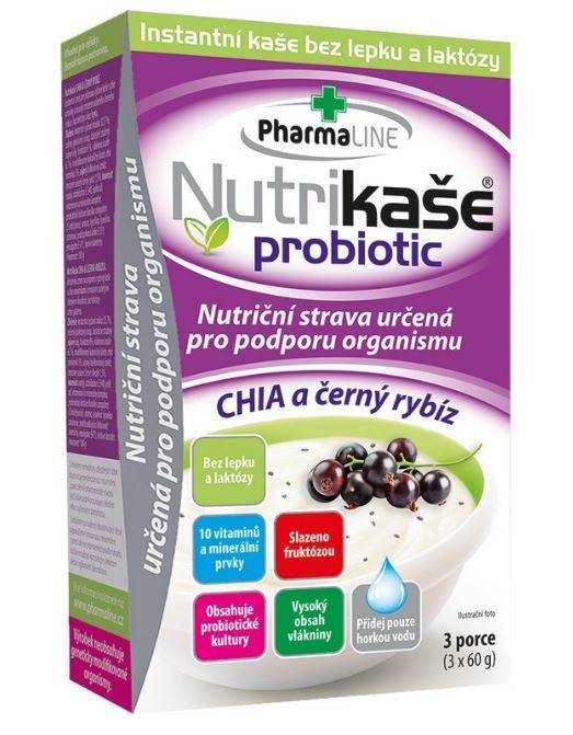 Probiotic Porridge with CHIA and black currant 180g (3x60g)