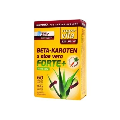 Maxivita Beta-Carotene with aloe vera, 60 tablets