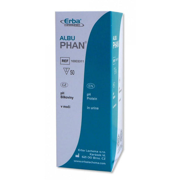 Erba Mannhein DP Albu Phan 50pcs test strips for pH protein in urine