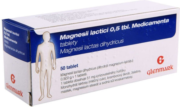 Glenmark Magnesium Medication 0.5 tbl. 50 tablets - mydrxm.com