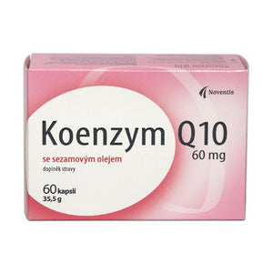 Noventis Coenzyme Q10 60 mg with sesame oil 60 capsules - mydrxm.com